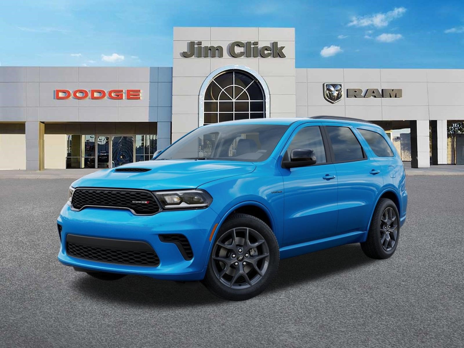 2026 Dodge Durango GT HEMI V8 in B5 Blue Exterior Paint — front three-quarter view