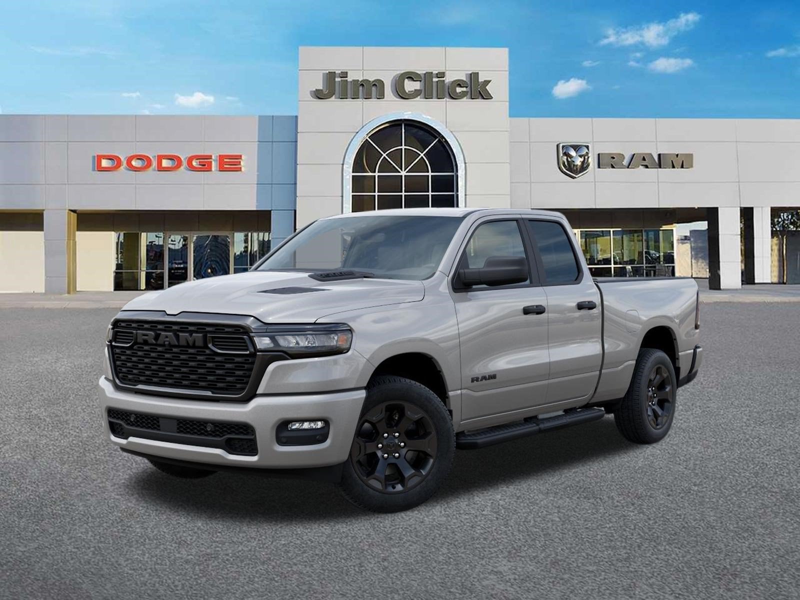 2026 RAM 1500 Express in Silver Zynith Exterior Paint — front three-quarter view