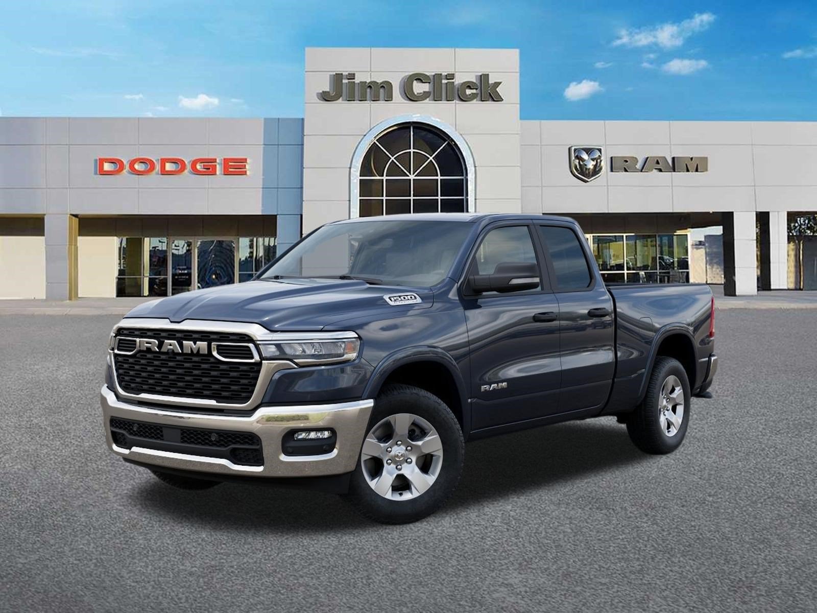 2026 RAM 1500 Big Horn in Forged Blue Metallic Exterior Paint — front three-quarter view