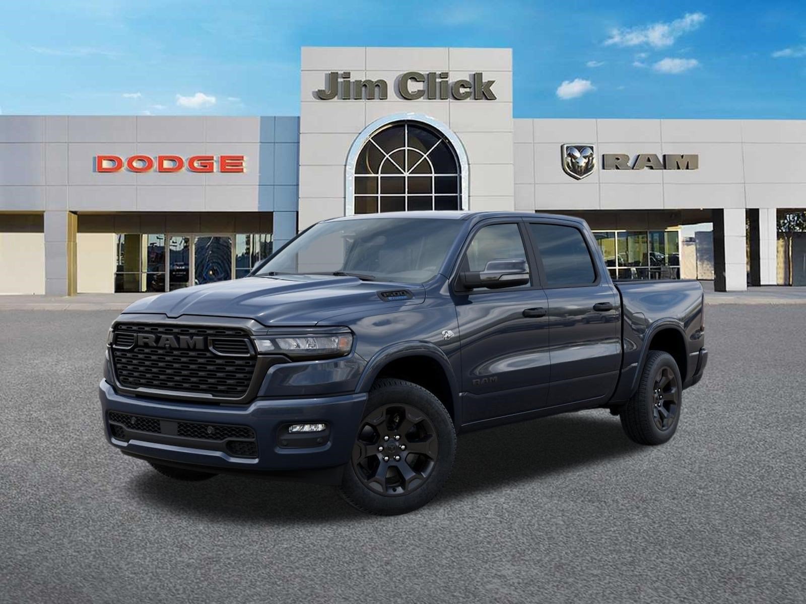 2026 RAM 1500 Big Horn in Forged Blue Metallic Exterior Paint — front three-quarter view