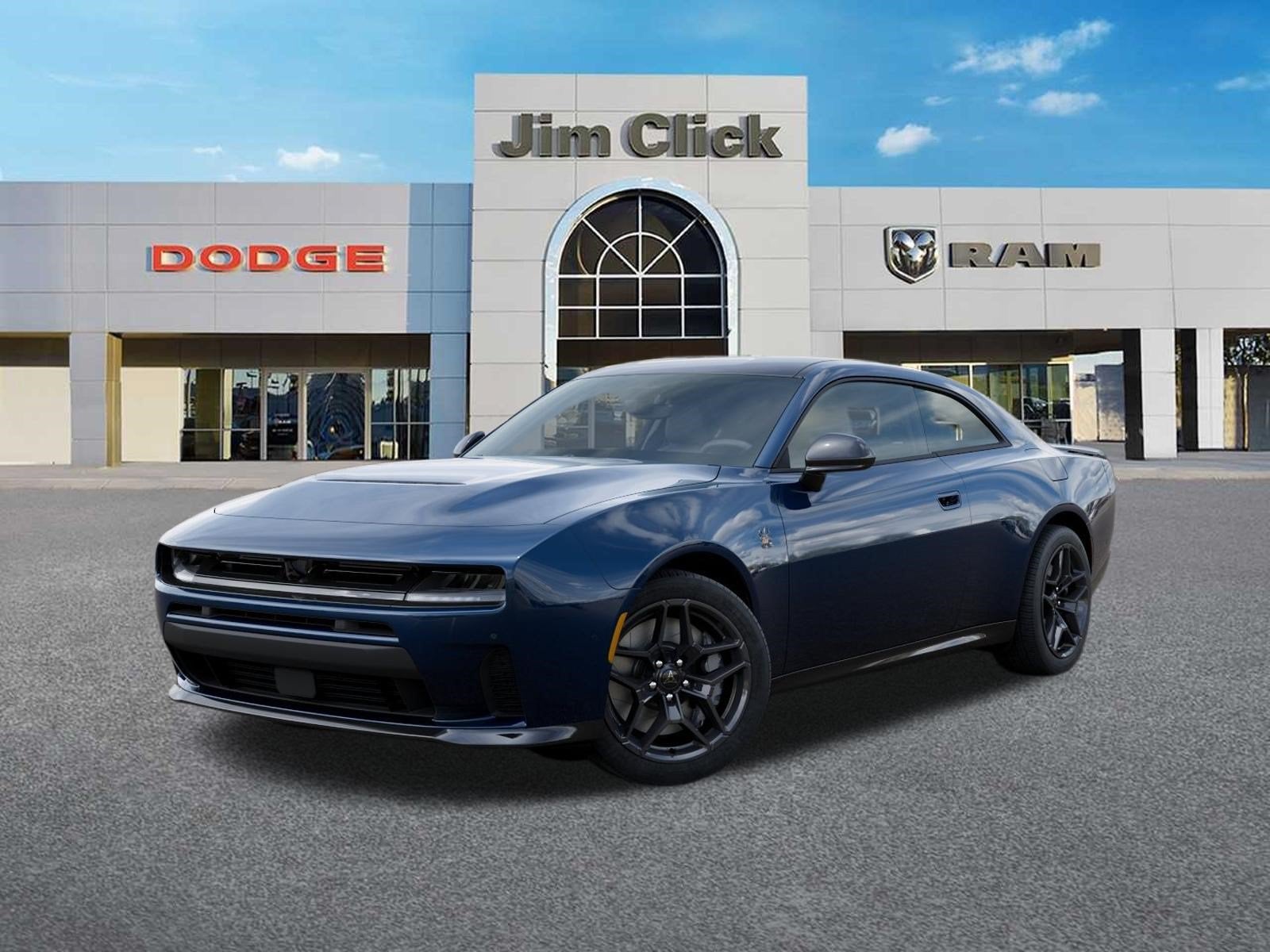 2026 Dodge Charger Scat Pack in After Dark Exterior Paint — front three-quarter view