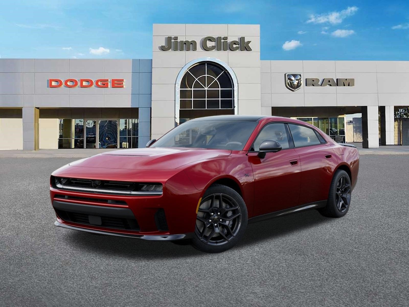 2026 Dodge Charger R/T Plus in Redeye Exterior Paint — front three-quarter view