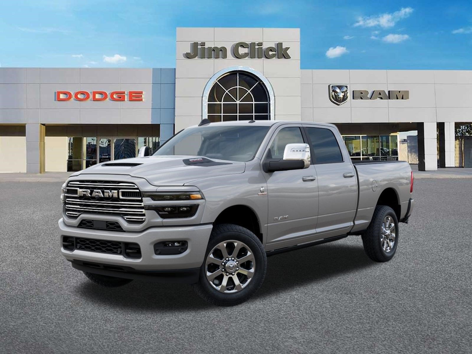 2026 RAM 2500 Laramie in Silver-Zynith Exterior Paint — front three-quarter view