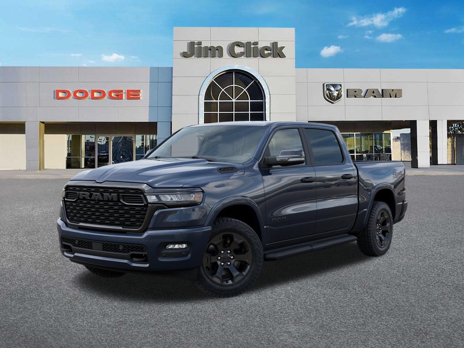 2026 RAM 1500 Big Horn in Forged Blue Metallic Exterior Paint — front three-quarter view