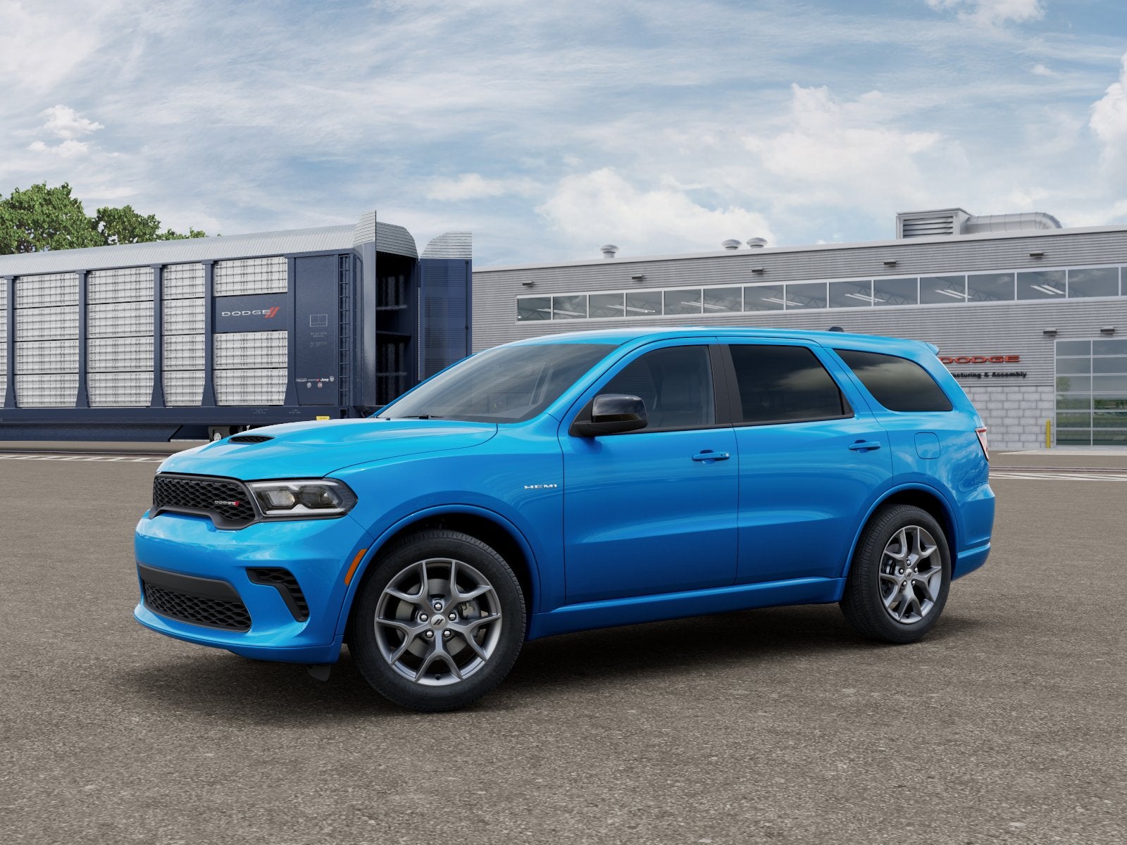 2026 Dodge Durango DURANGO GT AWD HEMI V8 in B5 Blue Exterior Paint — front three-quarter view